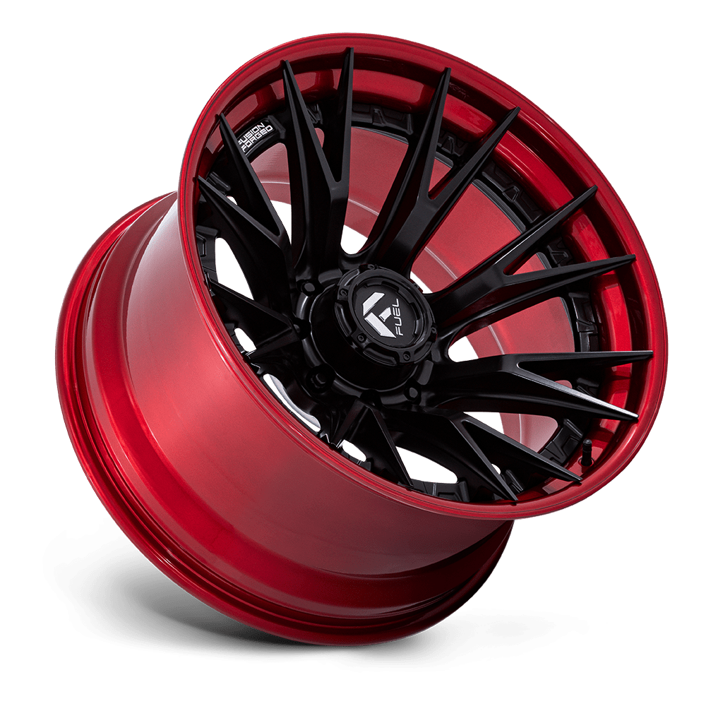 Felga aluminiowa FC402 CATALYST Matte Black W/ Candy Red Lip FUEL - obrazek 2