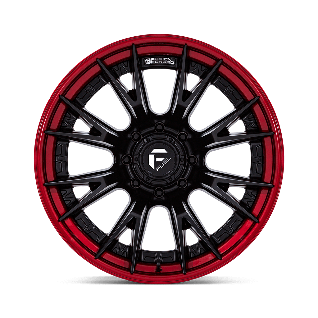 Felga aluminiowa FC402 CATALYST Matte Black W/ Candy Red Lip FUEL - obrazek 3