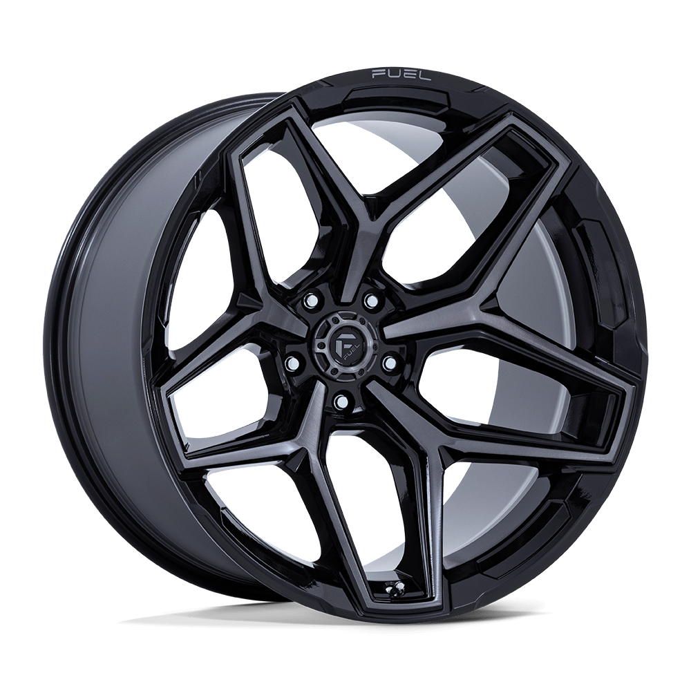 Felga aluminiowa FLUX Gloss Black Brush Fc Gray Ddt FUEL