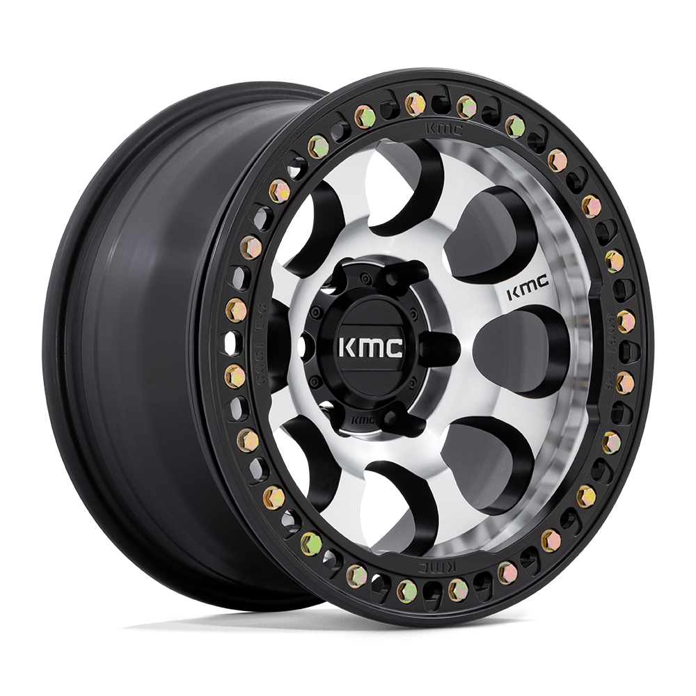 Felga aluminiowa KM237 RIOT BEADLOCK Machined Face Satin Black Windows & Ring KMC