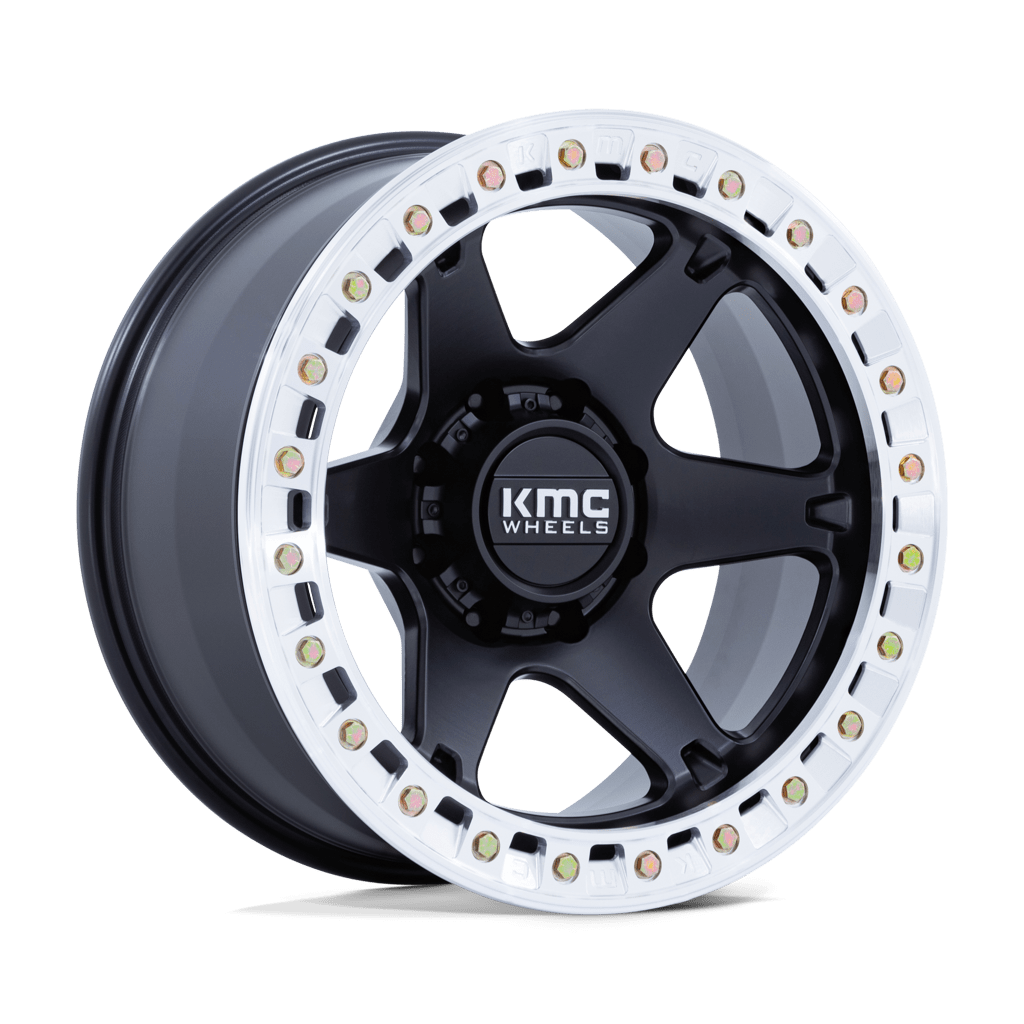 Felga aluminiowa KM238 VI BEADLOCK Satin Black W/ Machined Ring KMC
