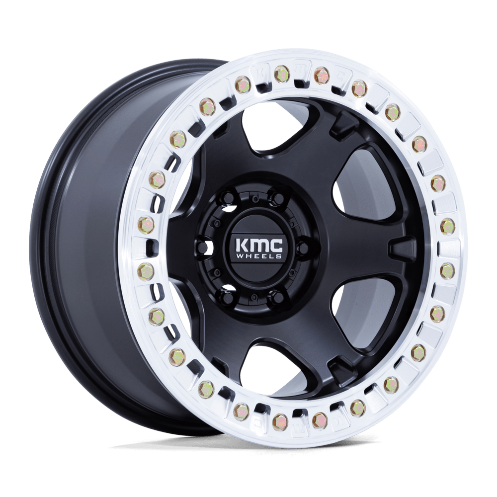 Felga aluminiowa KM238 VI BEADLOCK Satin Black W/ Machined Ring KMC