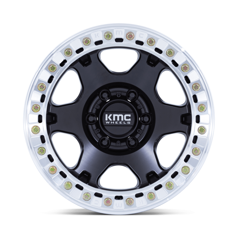 Felga aluminiowa KM238 VI BEADLOCK Satin Black W/ Machined Ring KMC - Image 2