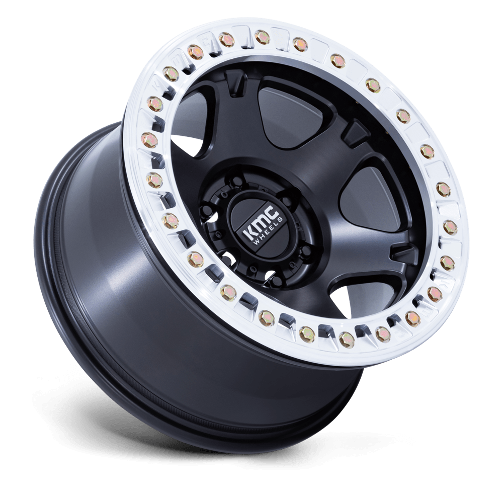 Felga aluminiowa KM238 VI BEADLOCK Satin Black W/ Machined Ring KMC - Image 3