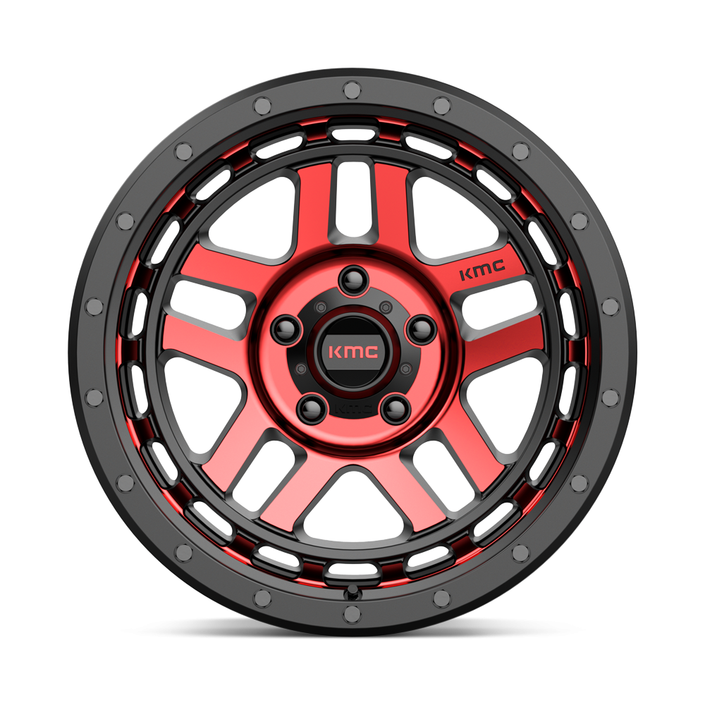 Felga aluminiowa KM540 RECON Gloss Black Machined W/ Red Tint KMC - obrazek 3