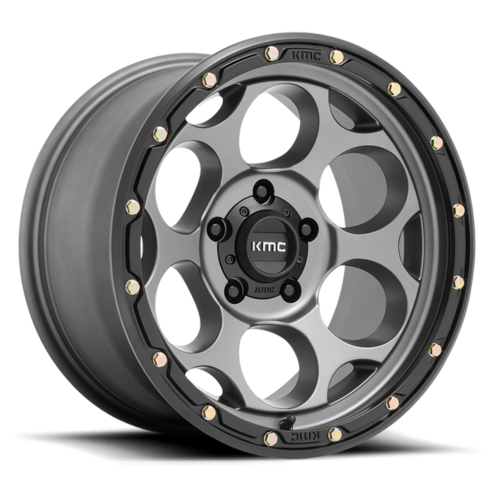 Felga aluminiowa KM541 Dirty Harry Satin Gray W/ Black LIP KMC