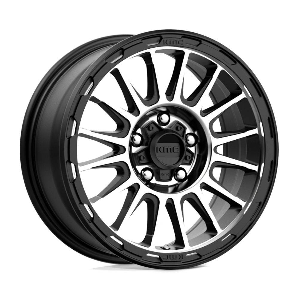 Felga aluminiowa KM542 IMPACT Satin Black Machined KMC
