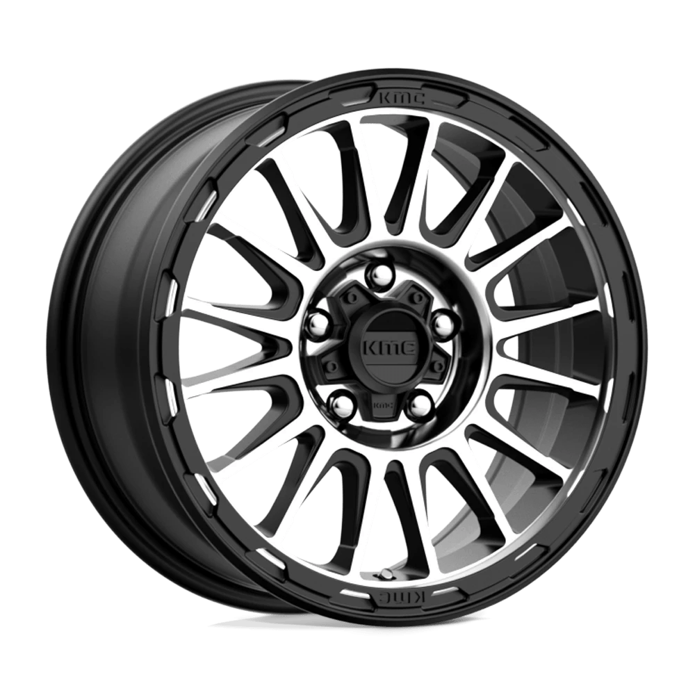 Felga aluminiowa KM542 Impact Satin Black Machined KMC