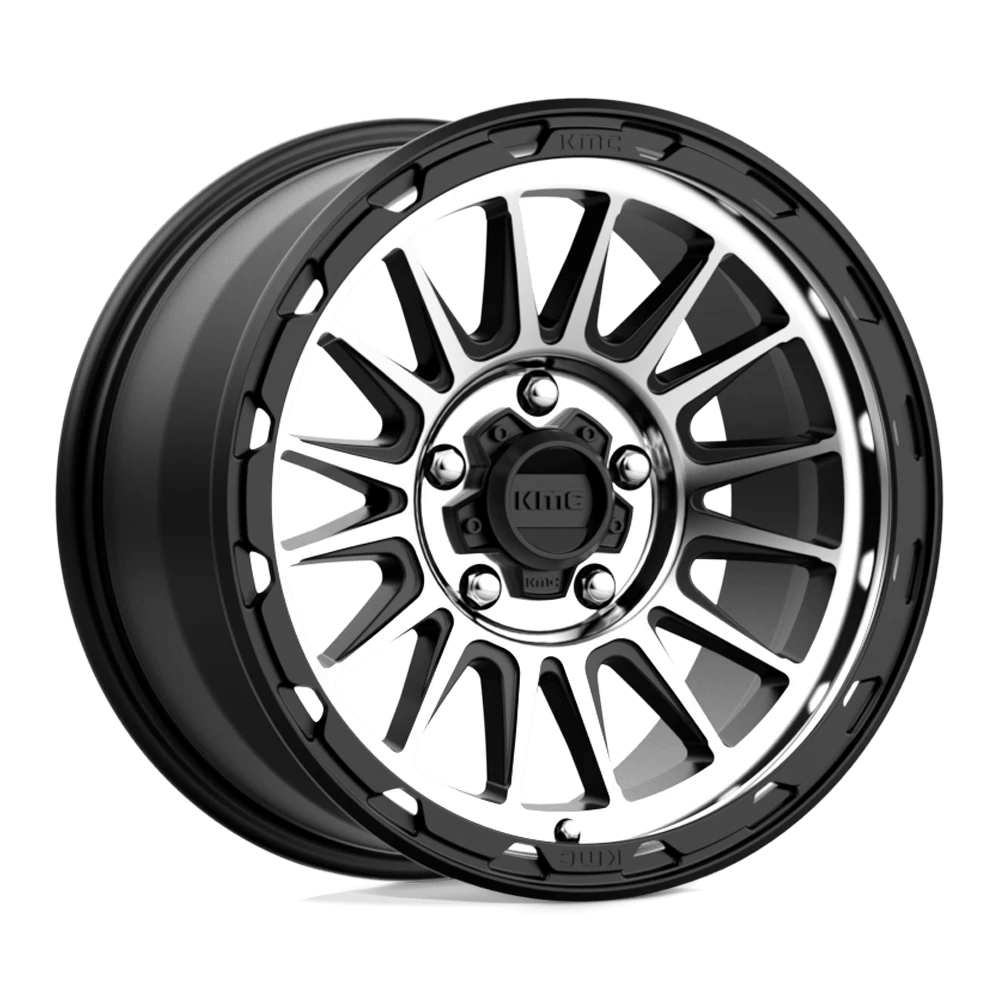 Felga aluminiowa KM542 Impact Satin Black Machined KMC