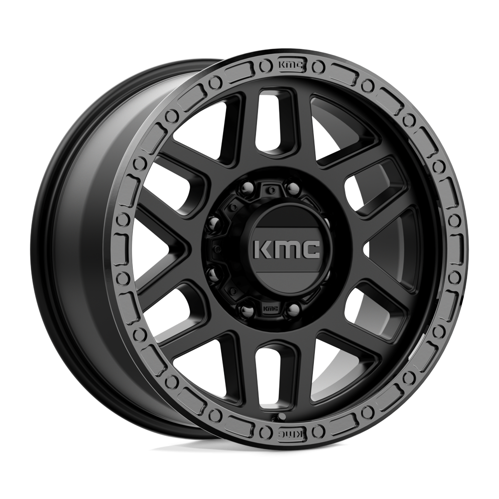 Felga aluminiowa KM544 MESA Satin Black W/ Gloss Black Lip KMC
