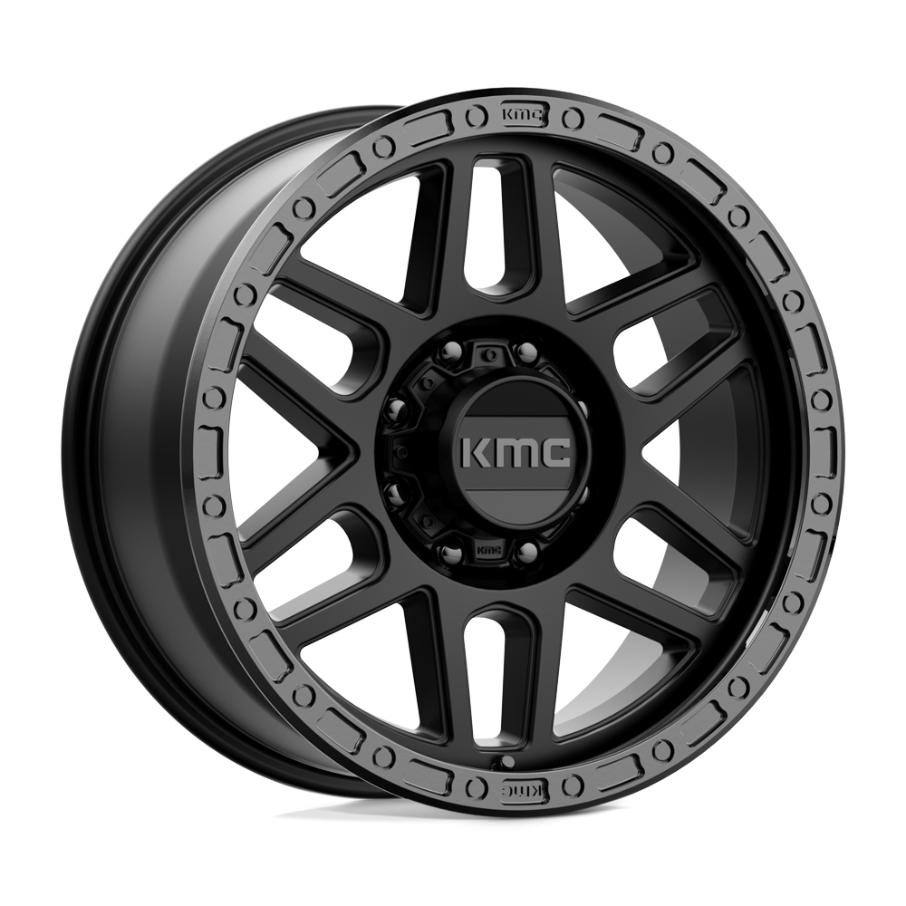 Felga aluminiowa KM544 MESA Satin Black W/ Gloss Black Lip KMC