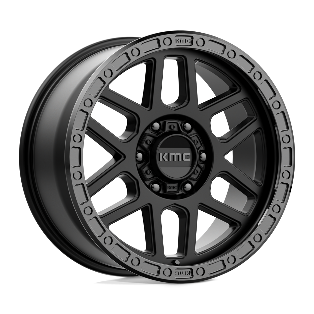 Felga aluminiowa KM544 MESA Satin Black W/ Gloss Black Lip KMC