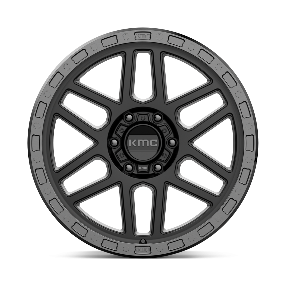 Felga aluminiowa KM544 MESA Satin Black W/ Gloss Black Lip KMC - Image 2