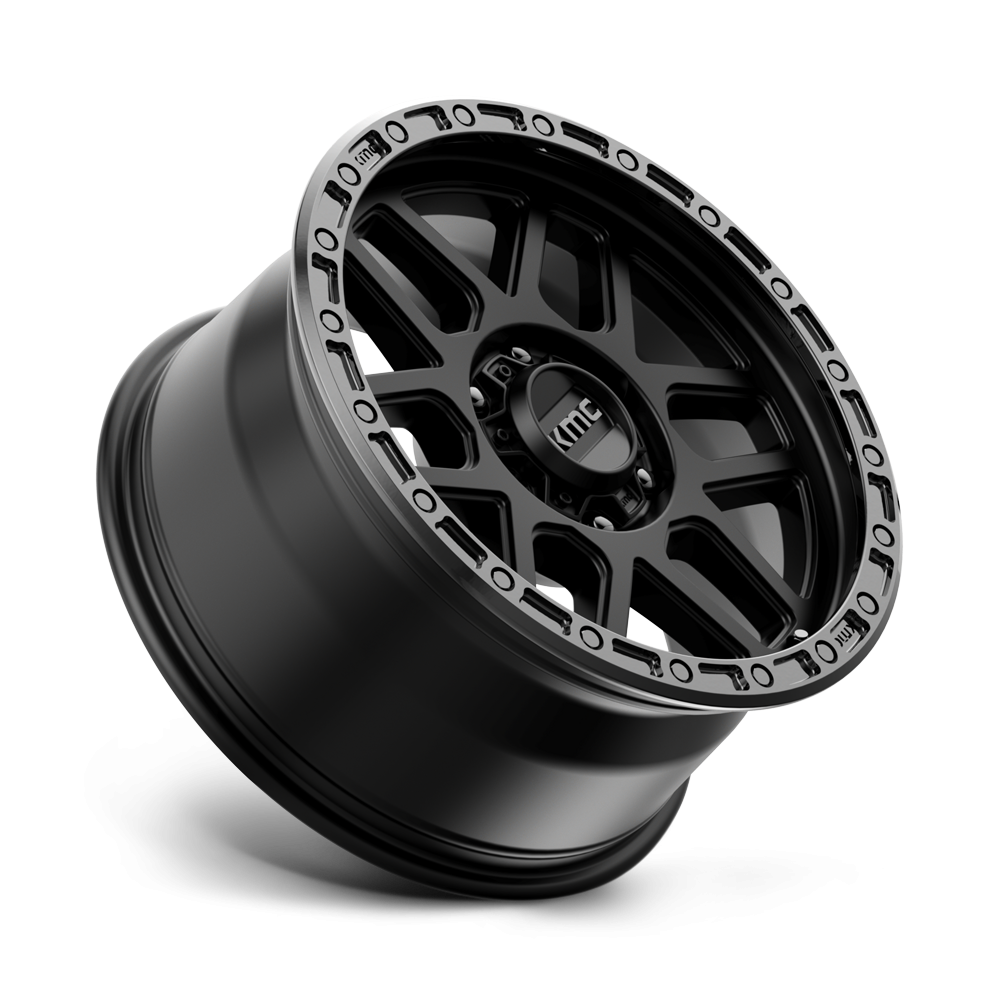 Felga aluminiowa KM544 MESA Satin Black W/ Gloss Black Lip KMC - Image 3