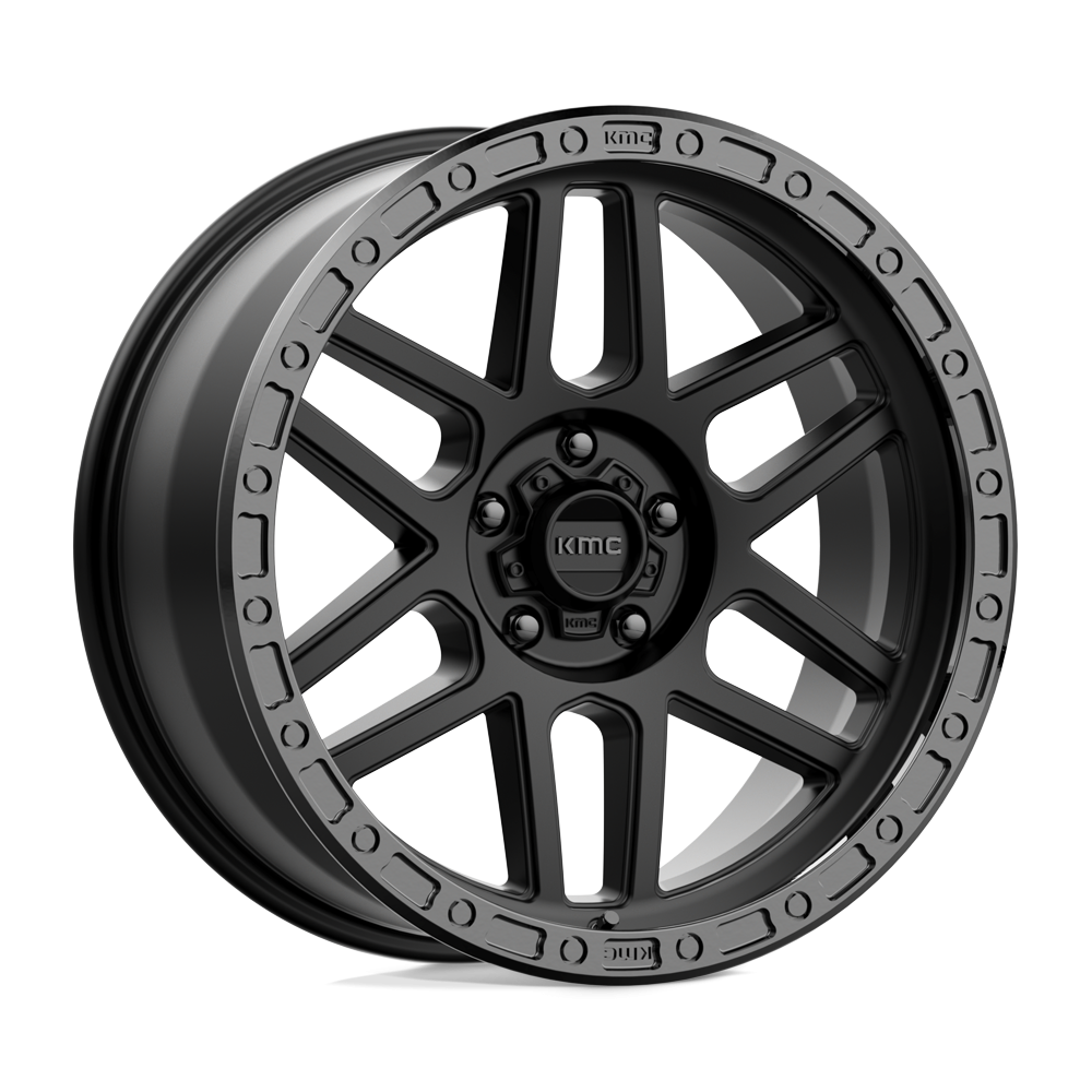 Felga aluminiowa KM544 MESA Satin Black W/ Gloss Black Lip KMC