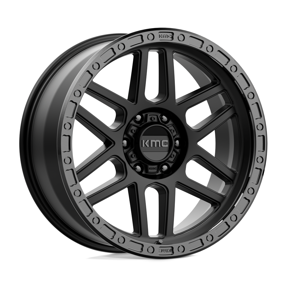 Felga aluminiowa KM544 MESA Satin Black W/ Gloss Black Lip KMC