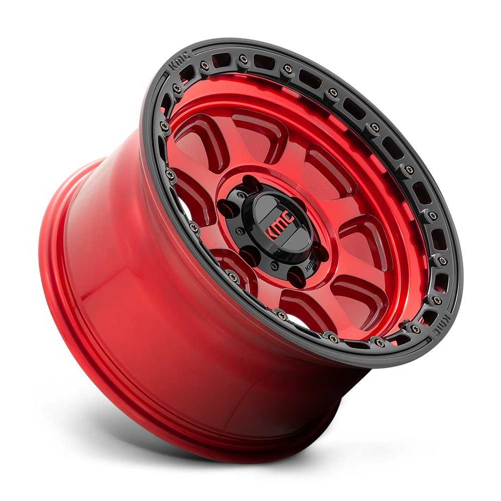 Felga aluminiowa KM548 CHASE Candy Red W/ Black Lip KMC - Image 2