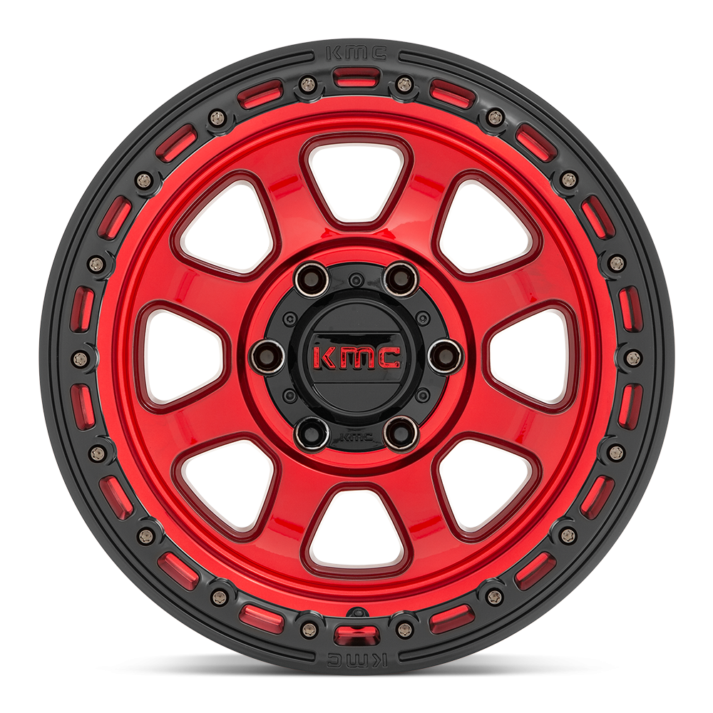 Felga aluminiowa KM548 CHASE Candy Red W/ Black Lip KMC - obrazek 3