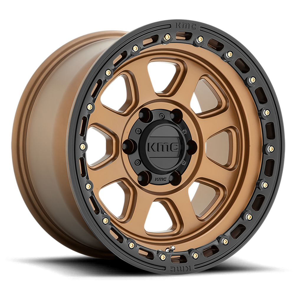 Felga aluminiowa KM548 Chase Matte Bronze W/ Black LIP KMC