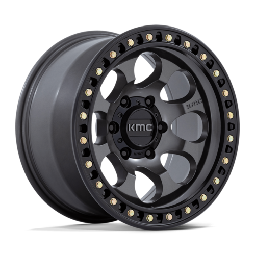 Felga aluminiowa KM550 RIOT SBL Anthracite W/ Satin Black Lip KMC