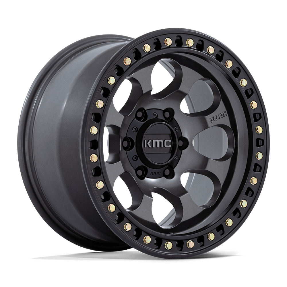 Felga aluminiowa KM550 RIOT SBL Anthracite W/ Satin Black Lip KMC