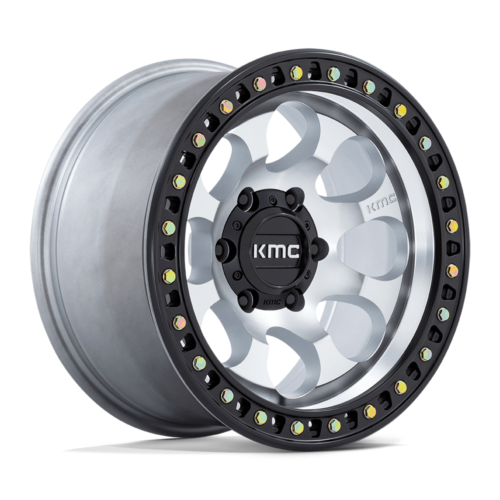 Felga aluminiowa KM550 RIOT SBL Machined W/ Satin Black Lip KMC