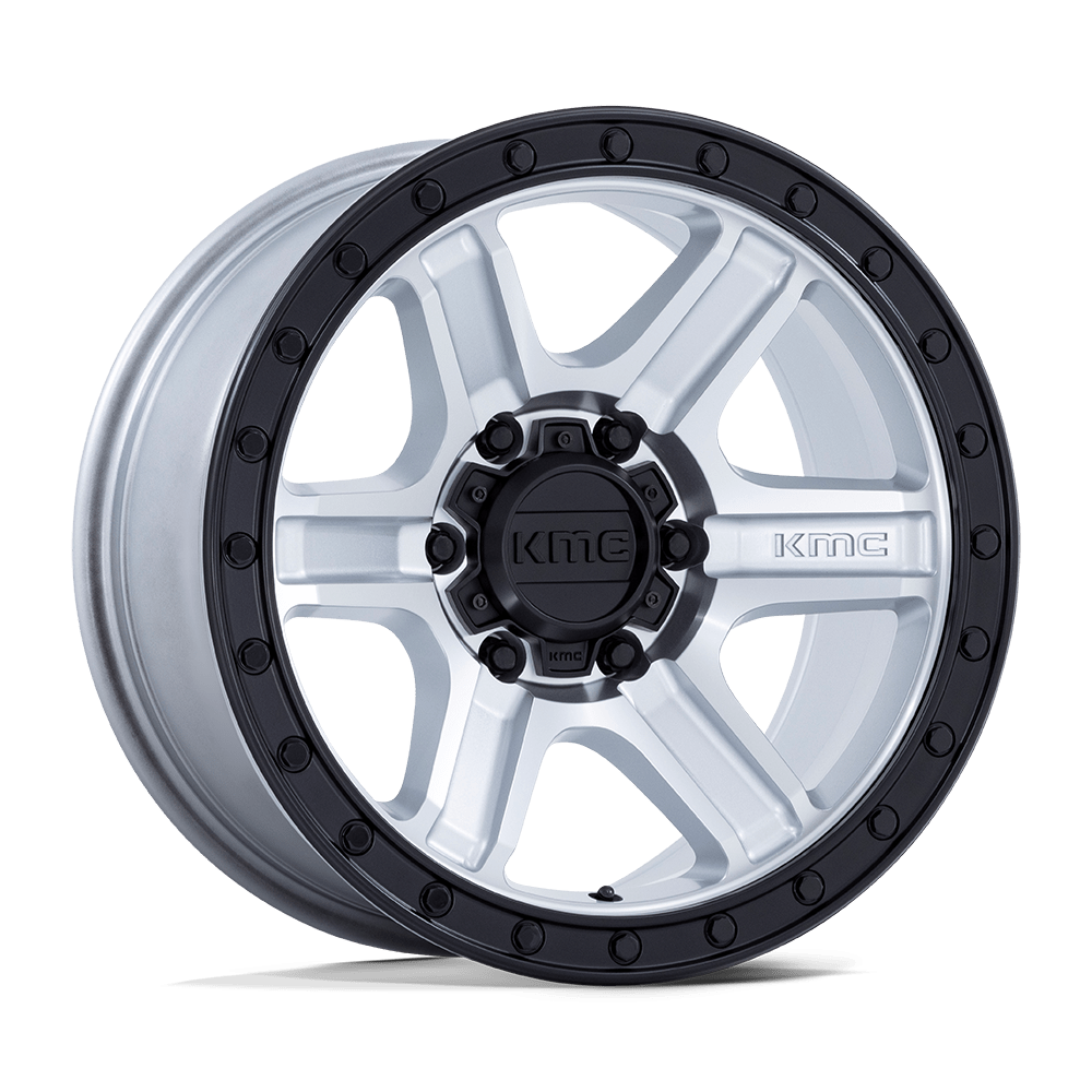 Felga aluminiowa KM551 OUTRUN Machined W/ Gloss Black Lip KMC