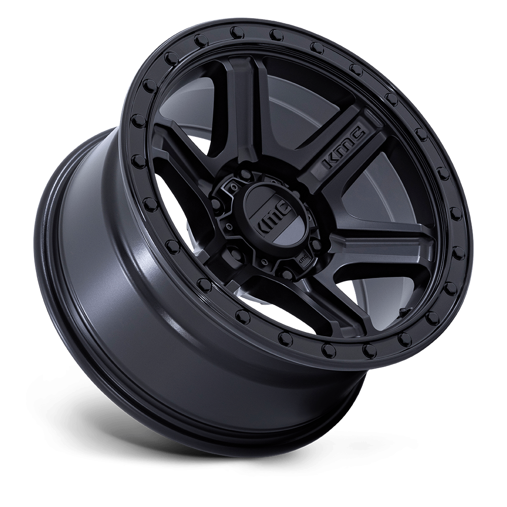 Felga aluminiowa KM551 Outrun Matte Black W/ Gloss Black LIP KMC - Image 2