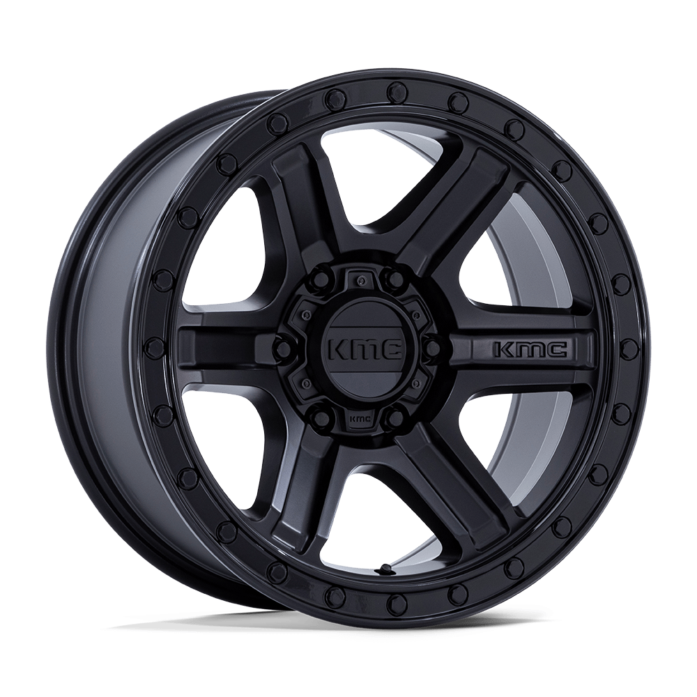 Felga aluminiowa KM551 Outrun Matte Black W/ Gloss Black LIP KMC