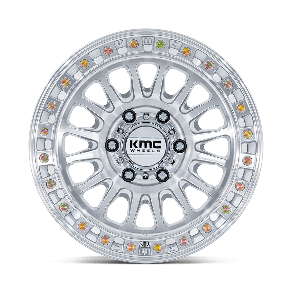 Felga aluminiowa KM552 IMS Gloss Silver W/ Machined Face KMC - obrazek 2