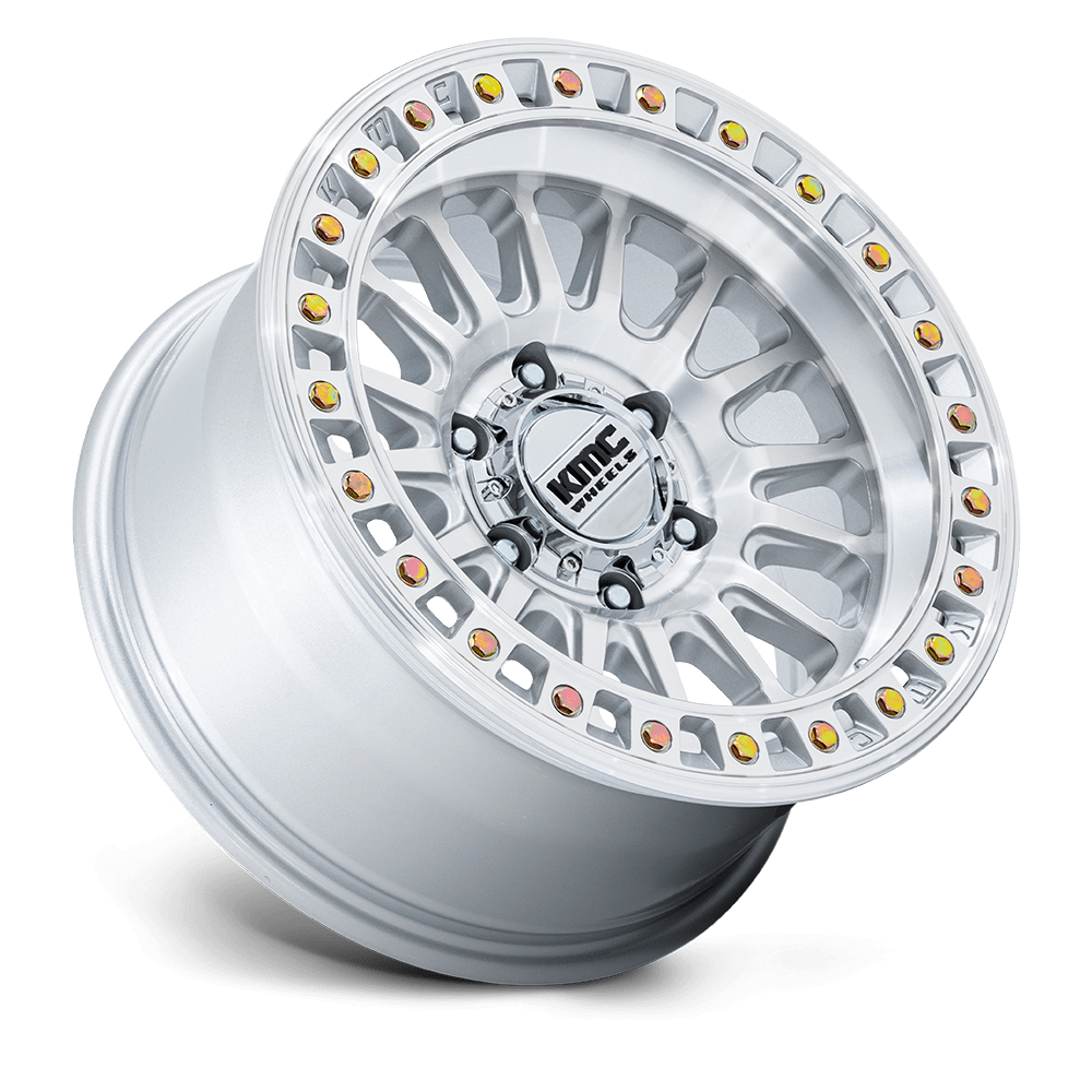 Felga aluminiowa KM552 IMS Gloss Silver W/ Machined Face KMC - obrazek 3