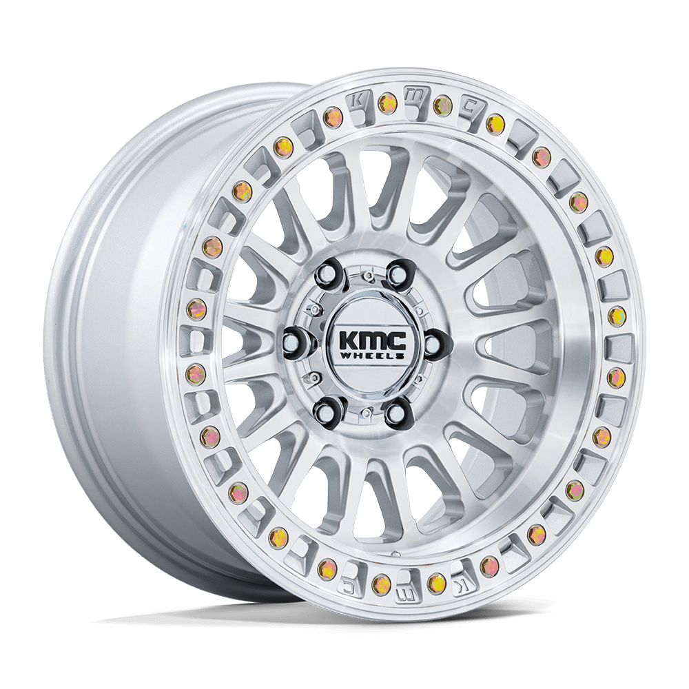 Felga aluminiowa KM552 IMS Gloss Silver W/ Machined Face KMC