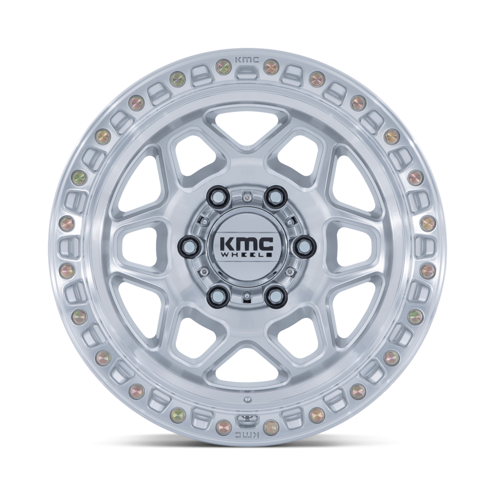 Felga aluminiowa KM553 TORX Gloss Silver W/ Machined Face KMC - obrazek 2
