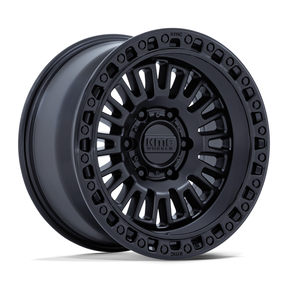 Felga aluminiowa KM554 AZTEC Matte Black W/ Gloss Black Lip KMC