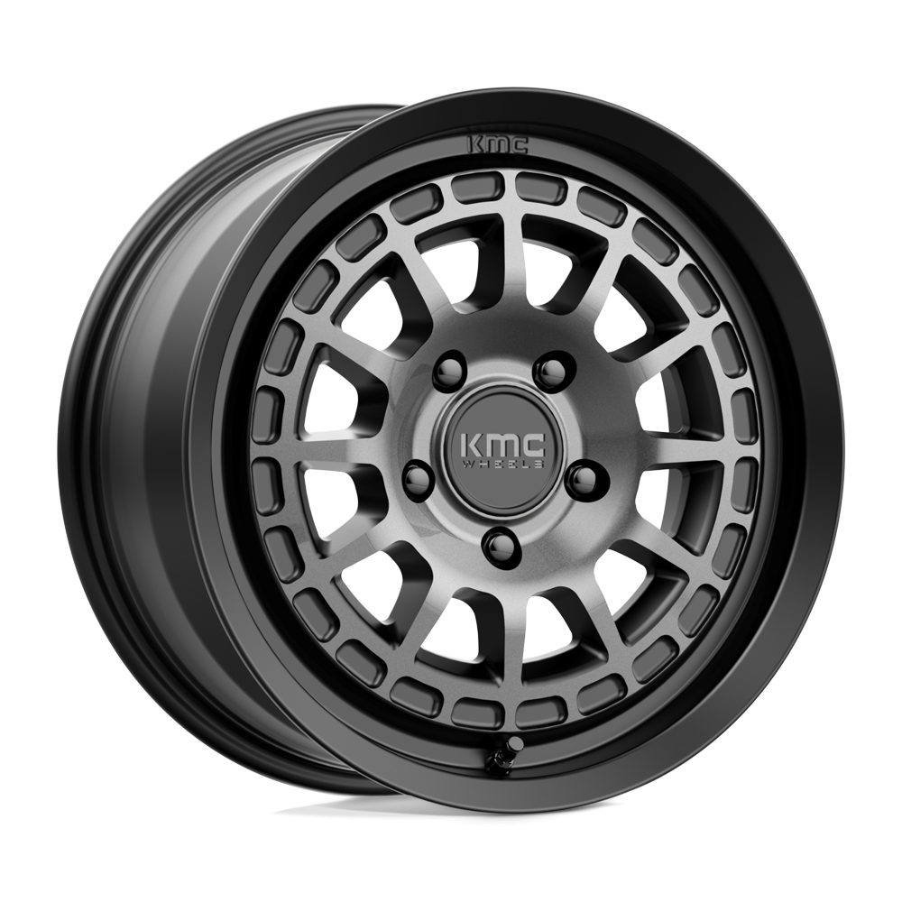 Felga aluminiowa KM719 CANYON Satin Black W/ Gray Tint KMC