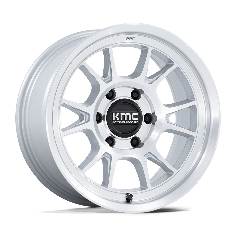Felga aluminiowa KM729 RANGE Gloss Silver W/ Machined Face KMC