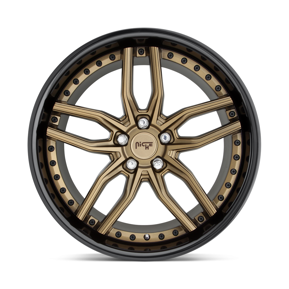 Felga aluminiowa M195 METHOS Matte Bronze Black Bead Ring NICHE ROAD WHEELS - Image 3