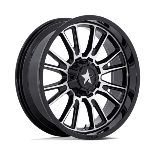 Felga aluminiowa M51 THUNDERLIPS Gloss Black Machined MSA