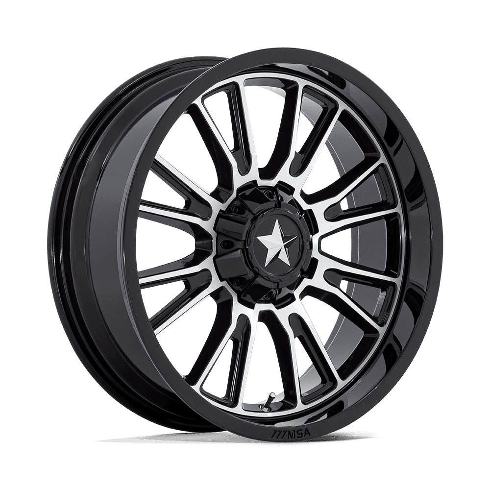 Felga aluminiowa M51 THUNDERLIPS Gloss Black Machined MSA