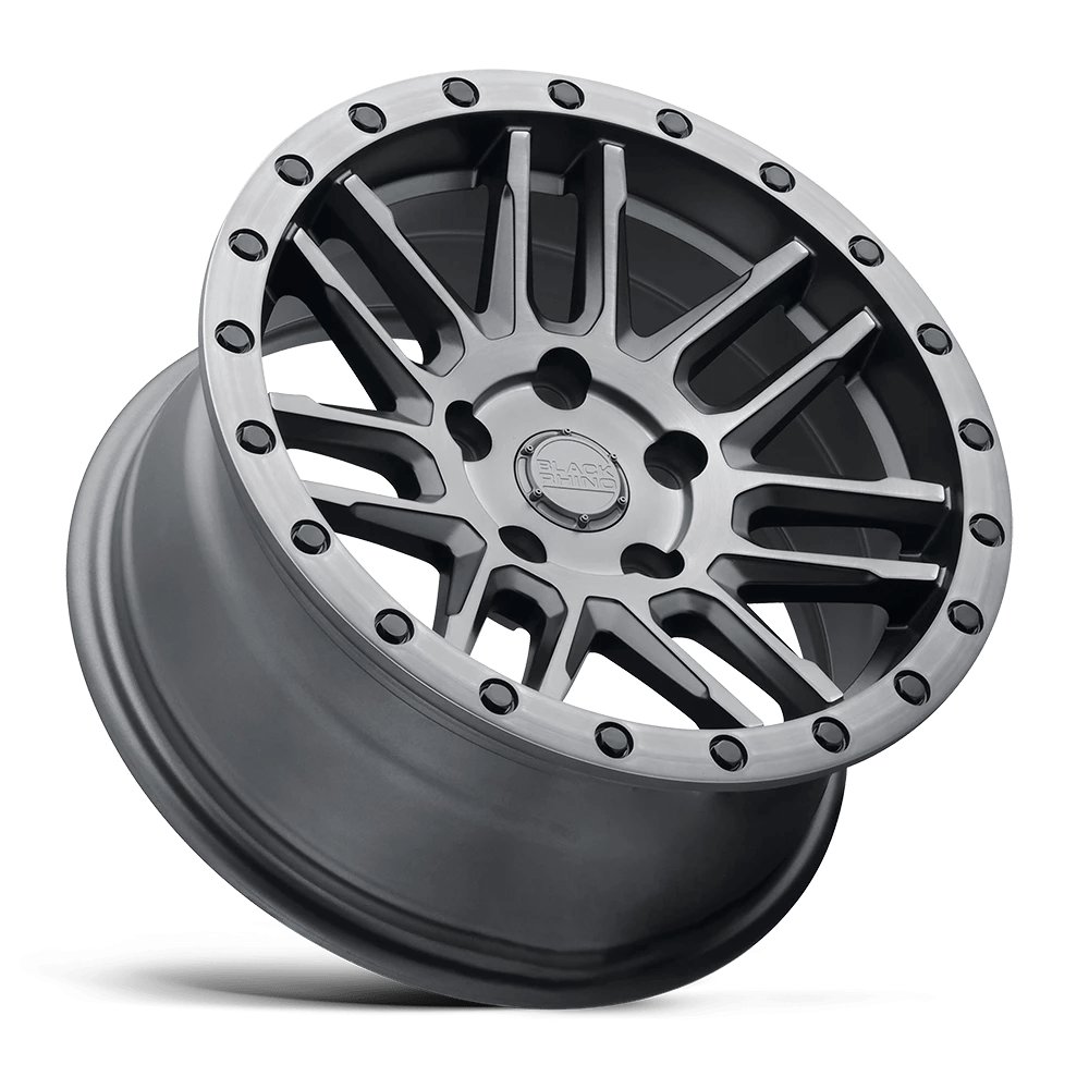 Felga aluminiowa Matte Brushed Gunmetal W/ Black Bolts Arches Black Rhino - obrazek 2