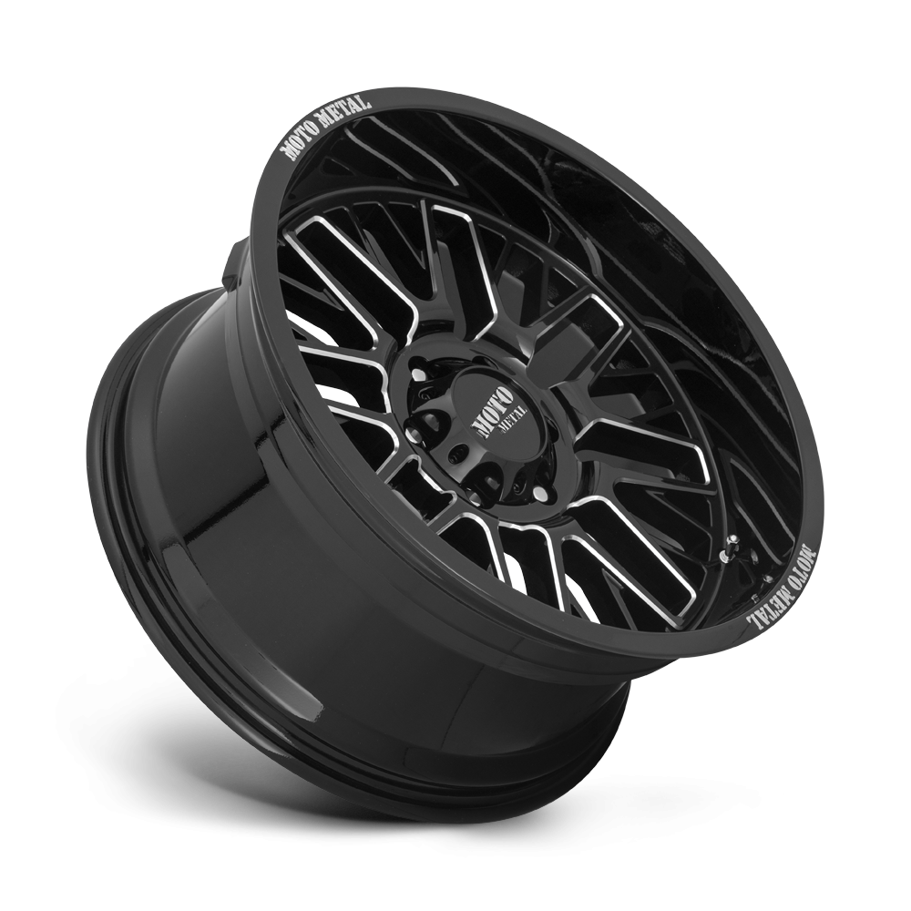 Felga aluminiowa MO802 WARLOCK Gloss Black Milled MOTO METAL - Image 3