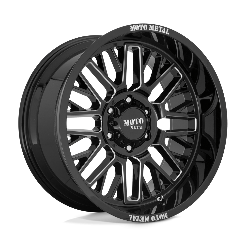 Felga aluminiowa MO802 WARLOCK Gloss Black Milled MOTO METAL