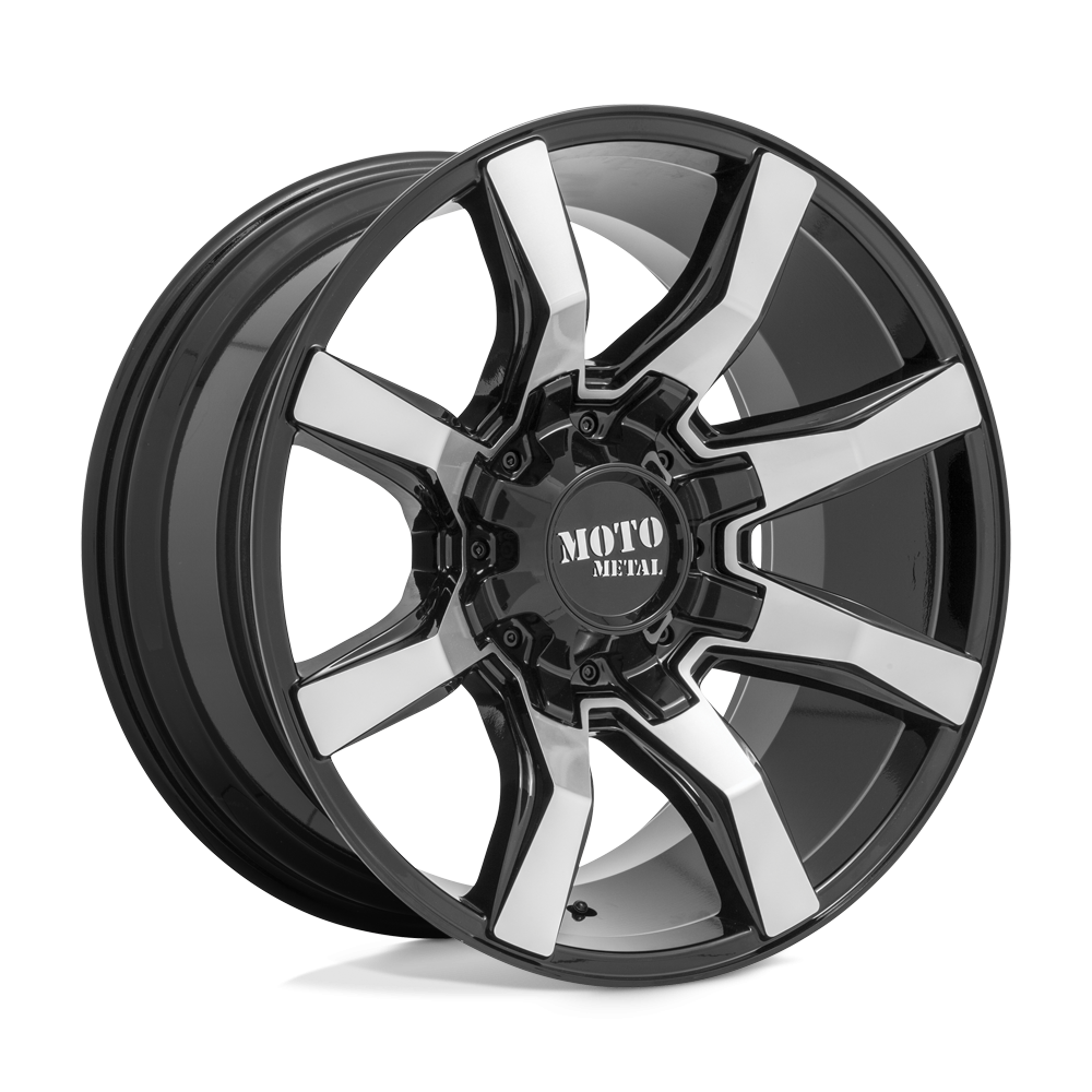 Felga aluminiowa MO804 SPIDER Gloss Black Machined MOTO METAL