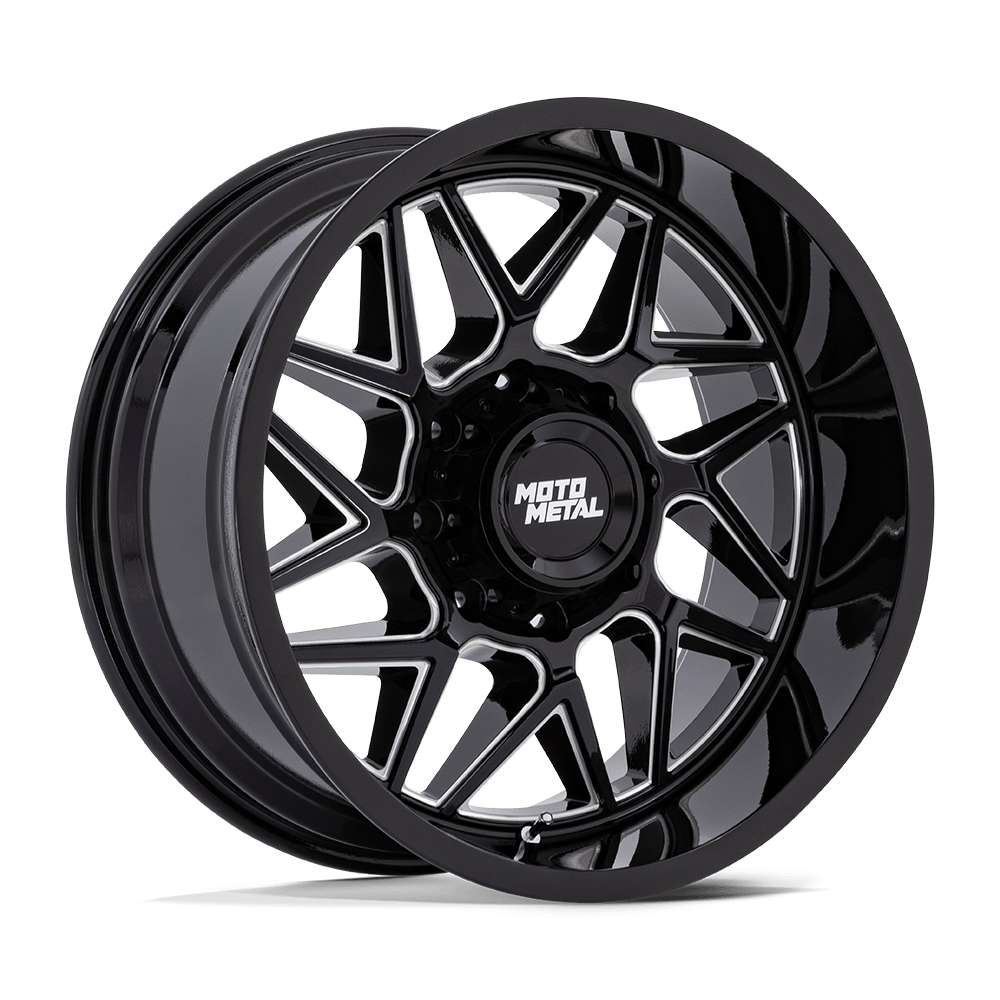 Felga aluminiowa MO812 TURBINE Gloss Black Milled MOTO METAL