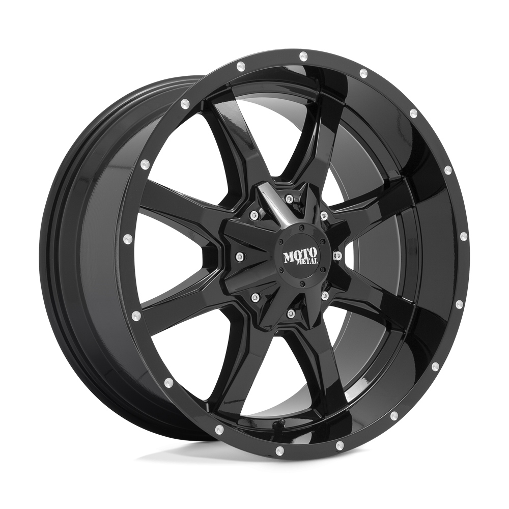Felga aluminiowa MO970 Gloss Black W/ Milled Lip MOTO METAL