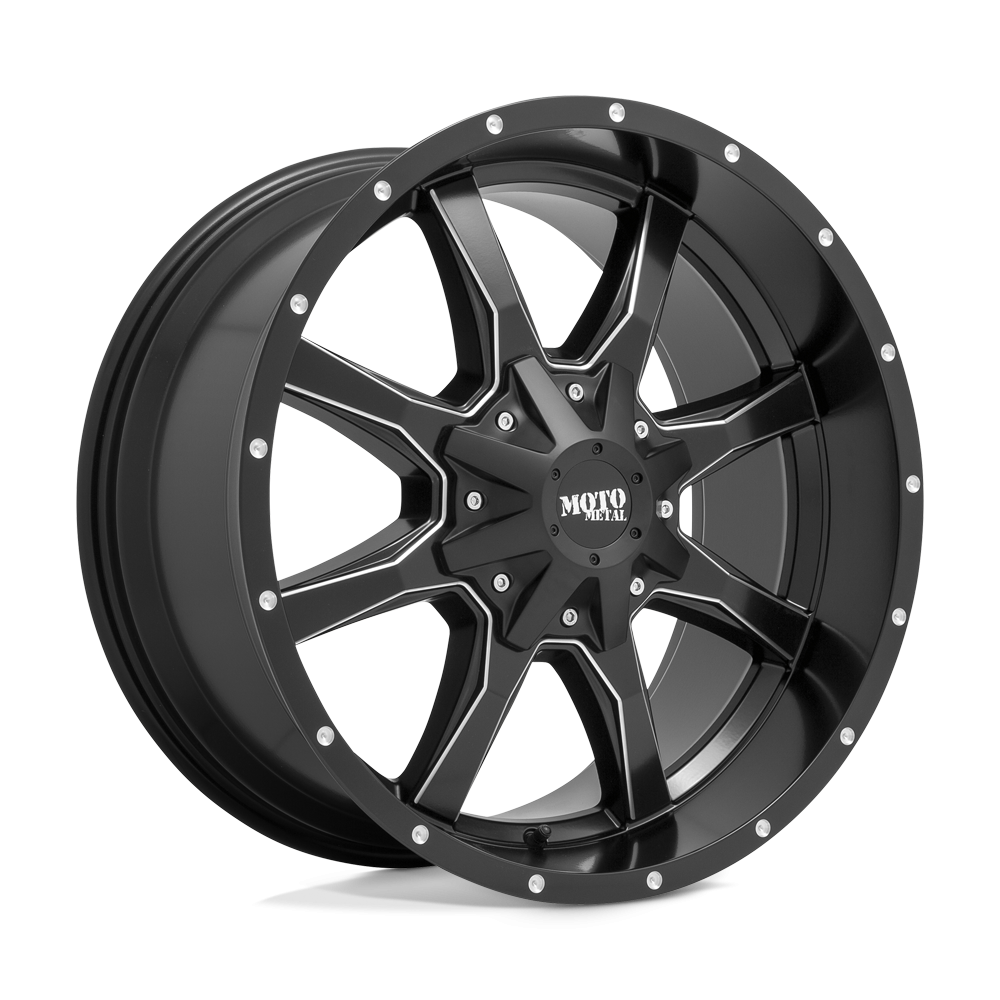 Felga aluminiowa MO970 Semi Gloss Black Milled MOTO METAL