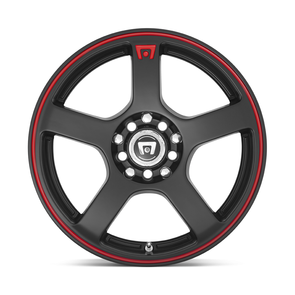 Felga aluminiowa MR116 FS5 Matte Black W/ Red Stripe MOTEGI RACING - obrazek 3