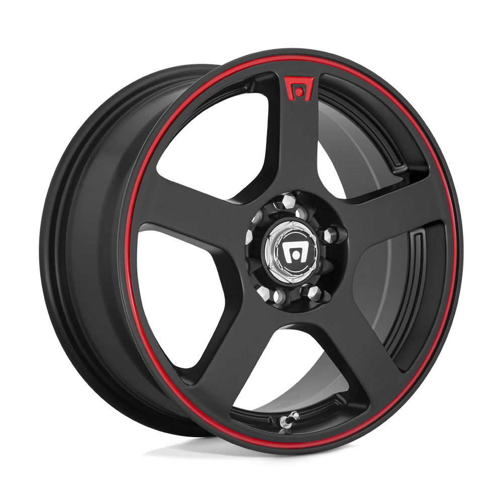 Felga aluminiowa MR116 FS5 Matte Black W/ Red Stripe MOTEGI RACING