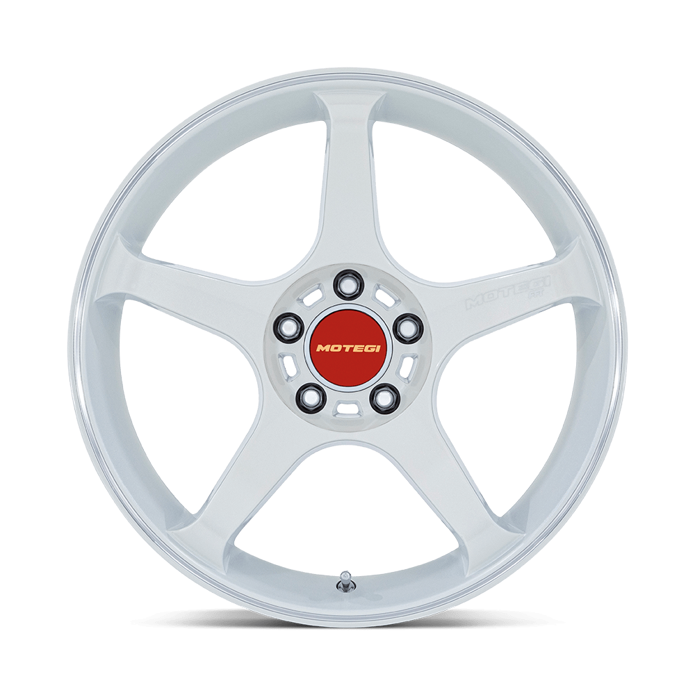 Felga aluminiowa MR159 BATTLE V Matsuri White Pearl W/ Machined Lip Stripe MOTEGI RACING - obrazek 2