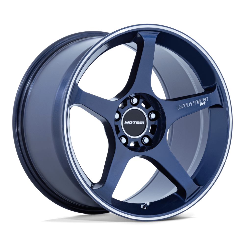 Felga aluminiowa MR159 BATTLE V Obsidian Blue W/ Machined Lip Stripe MOTEGI RACING
